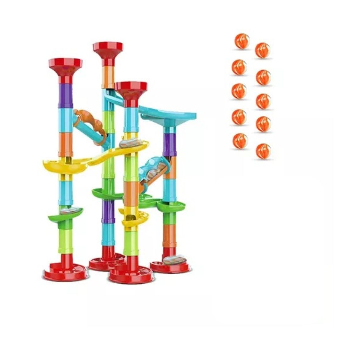Pista De Corrida Labirinto Rola Bola 50 Peças - Ark Toys Pista De Corrida Labirinto Rola Bola 50 Peças - Ark Toys